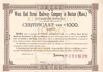 West End Street Railway Co. of Boston (Mass.)