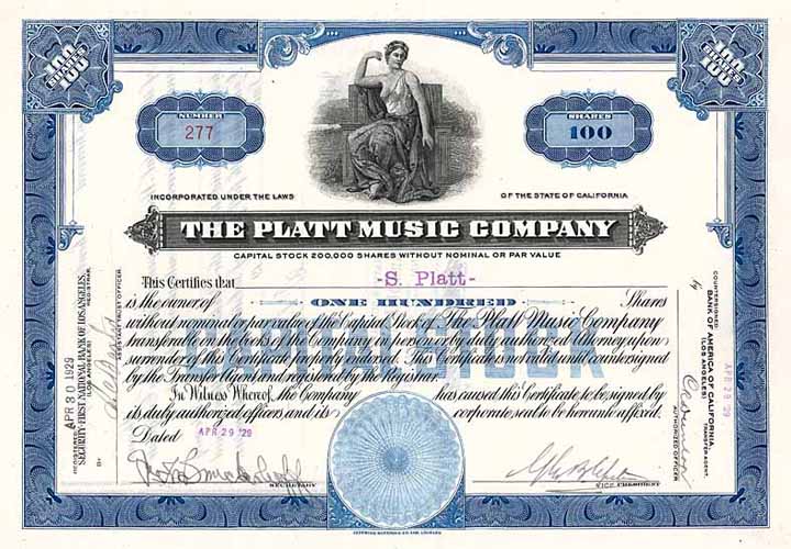 Platt Music Co.