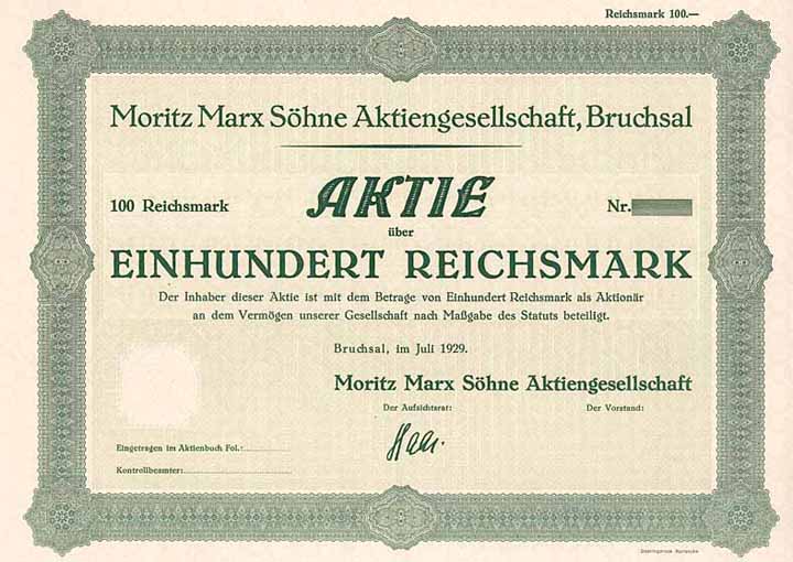 Moritz Marx Söhne AG