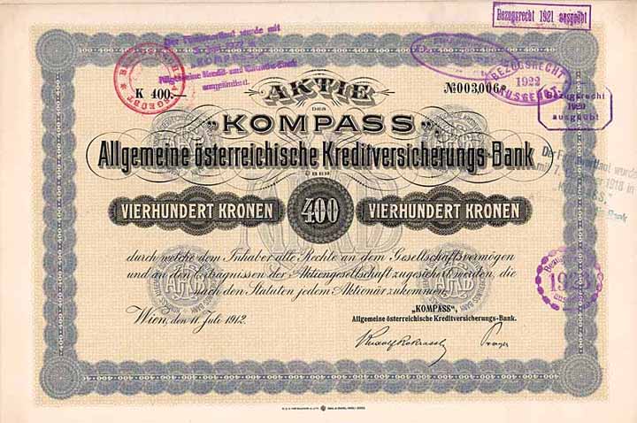 Kompass Allgemeine österreichische Kreditversicherungs-Bank