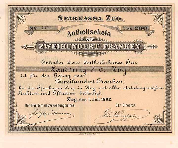 Sparkassa Zug