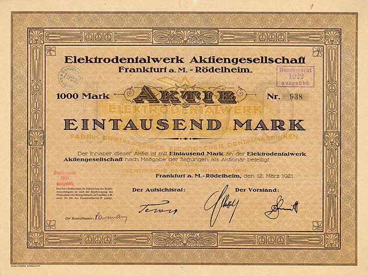 Elektrodentalwerk AG