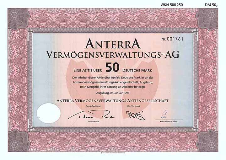 Anterra Vermögensverwaltungs-AG