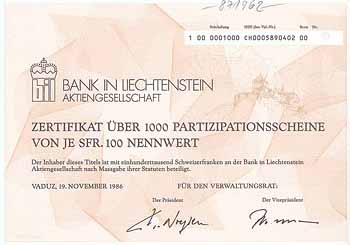 Bank in Liechtenstein AG