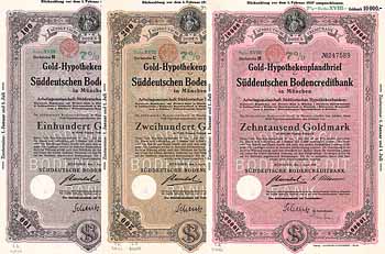 Süddeutsche Bodencreditbank (7 Stücke)