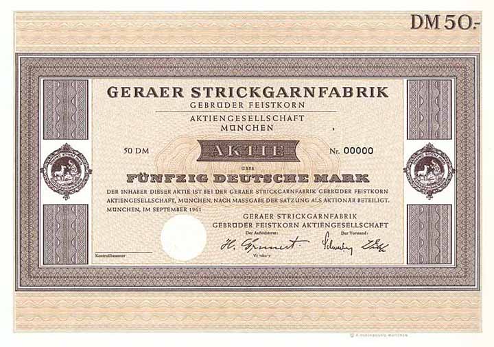 Geraer Strickgarnfabrik Gebrüder Feistkorn AG