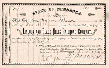 Lincoln & Black Hills Railroad