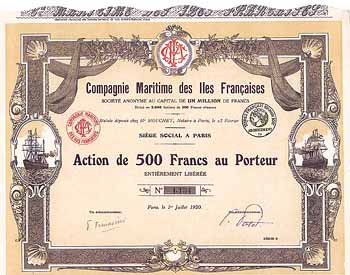 Cie. Maritime des Iles Francaises S.A.