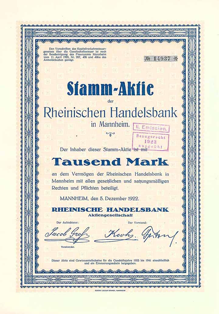 Rheinische Handelsbank AG