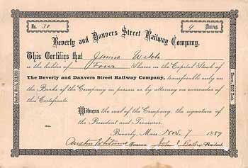 Beverly & Danvers Street Railway
