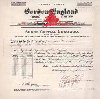 Gordon England (1929) Ltd.