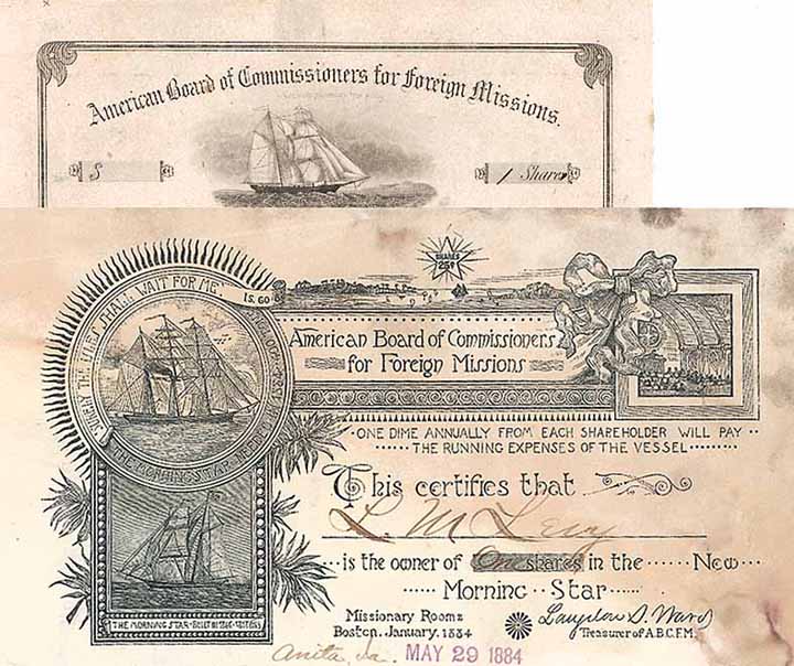 American Board of Commissioners for Foreign Missions (2 Stücke)