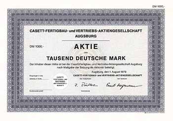 Casett-Fertigbau- und Vertriebs-AG