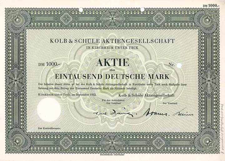 Kolb & Schüle AG