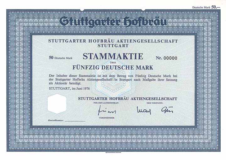 Stuttgarter Hofbräu AG