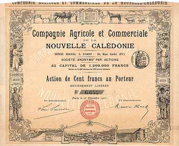 Cie. Agricole & Commerciale de la Nouvelle Calédonie S.A.