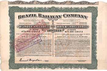 Brazil Railway Company 6 % Note 1913-1923