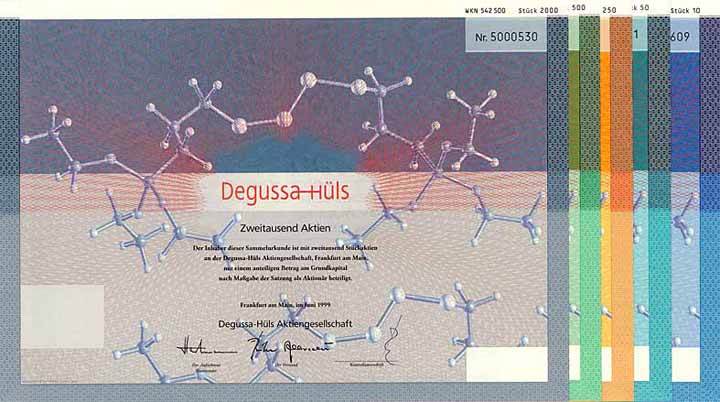 Degussa-Hüls AG (4 Stücke)