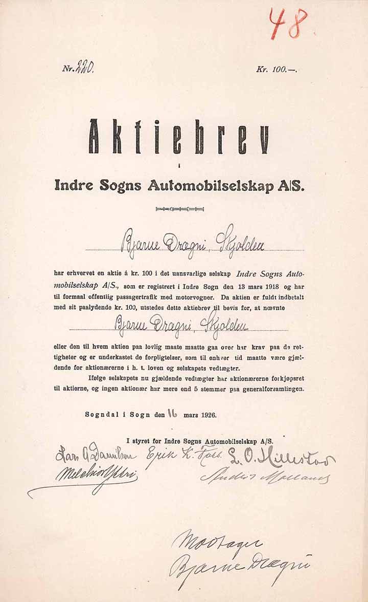 Indre Sogns Automobilselskab A/S