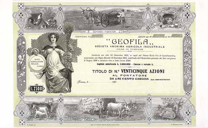 GEOFILA S.A. Agricola Industriale