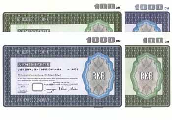 Bau-Kredit-Bank AG (4 Stücke)