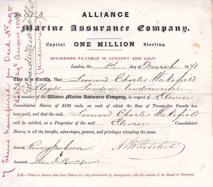 Alliance Marine Assurance Co.