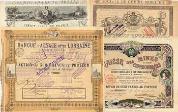 Frankreich - Banken-Konvolut (81 Stücke)