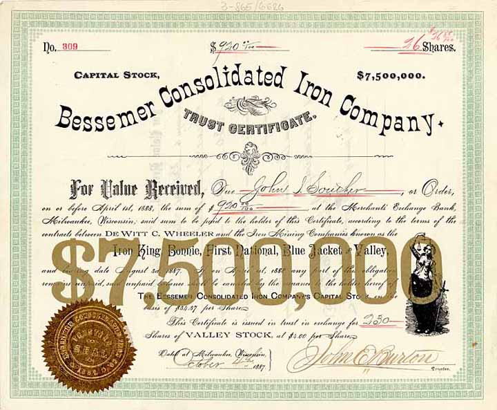 Bessemer Consolidated Iron Co.