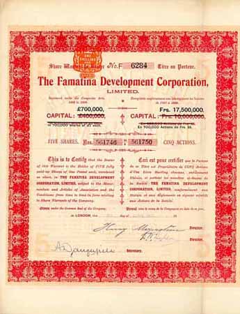 Famatina Development Corp.