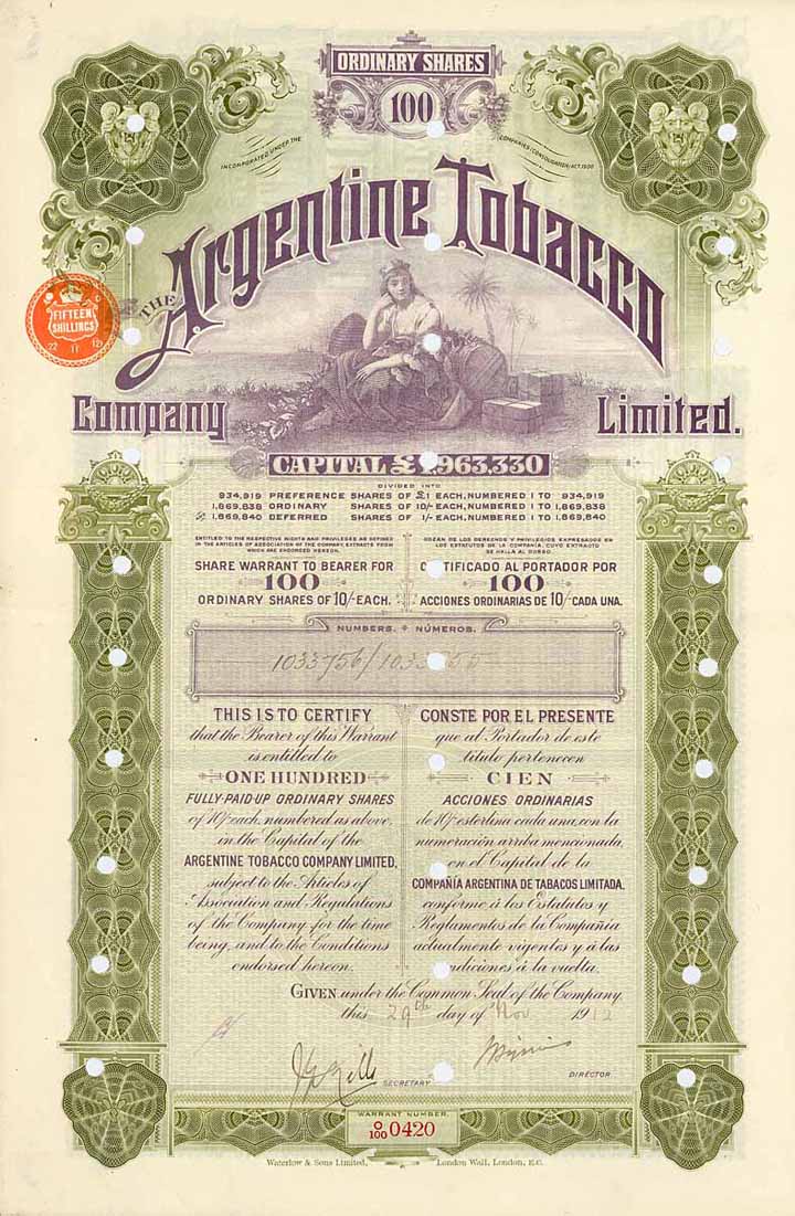 Argentine Tobacco Co. Ltd.