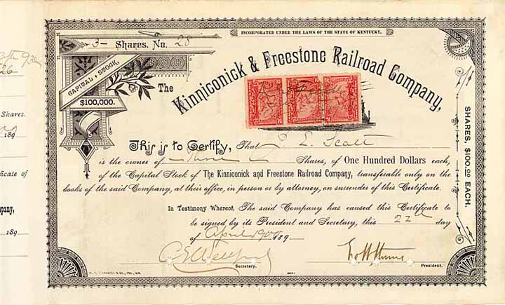 Kinniconick & Freestone Railroad