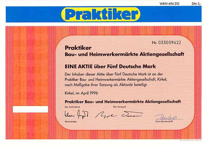 Praktiker Bau- und Heimwerkermärkte AG