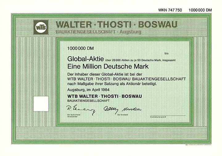 WTB Walter Thosti Boswau Bau-AG