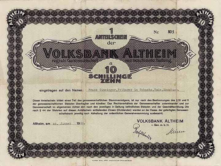 Volksbank Altheim rGmbH