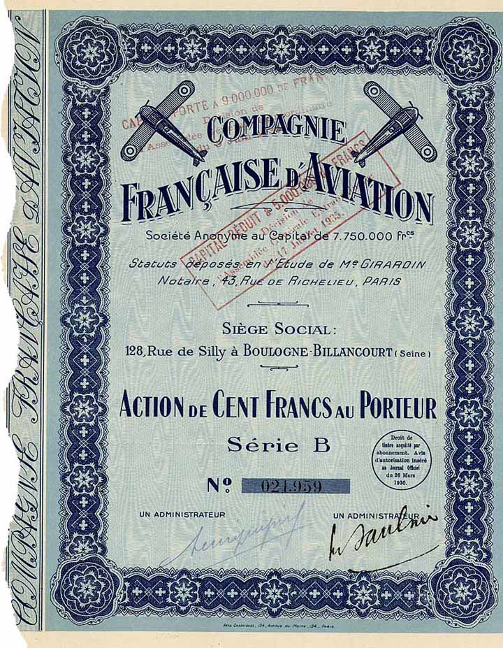 Cie. Francaise d'Aviation