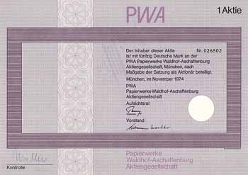 PWA Papierwerke Waldhof-Aschaffenburg AG