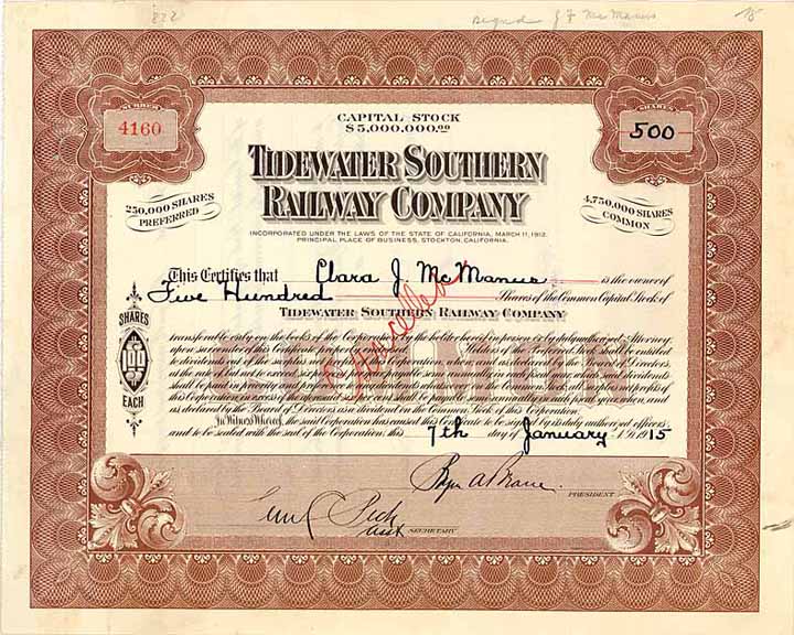 Tidewater Southern Railway Co.