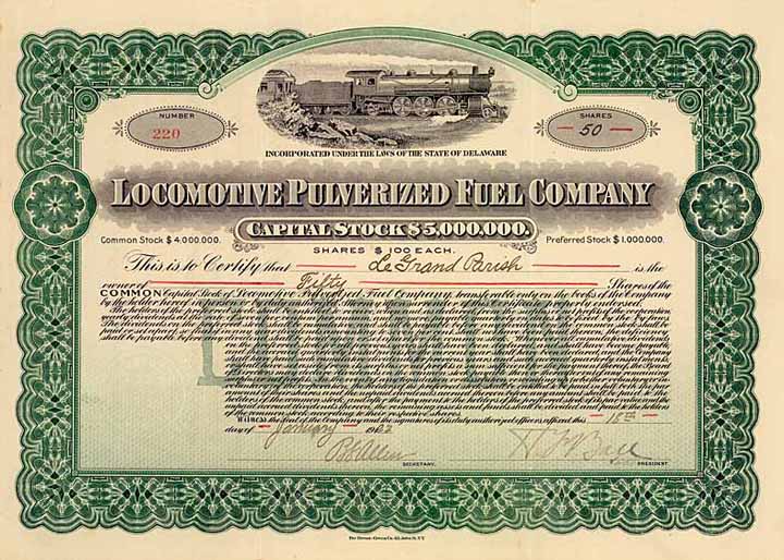 Locomotive Pulverized Fuel Co.