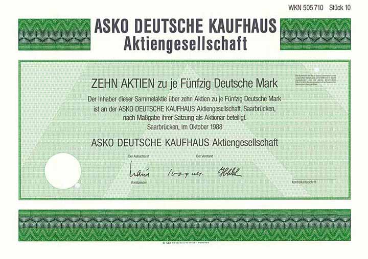 ASKO Deutsche Kaufhaus AG