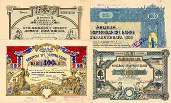 Jugoslawien - Banken-Konvolut (45 Stücke)