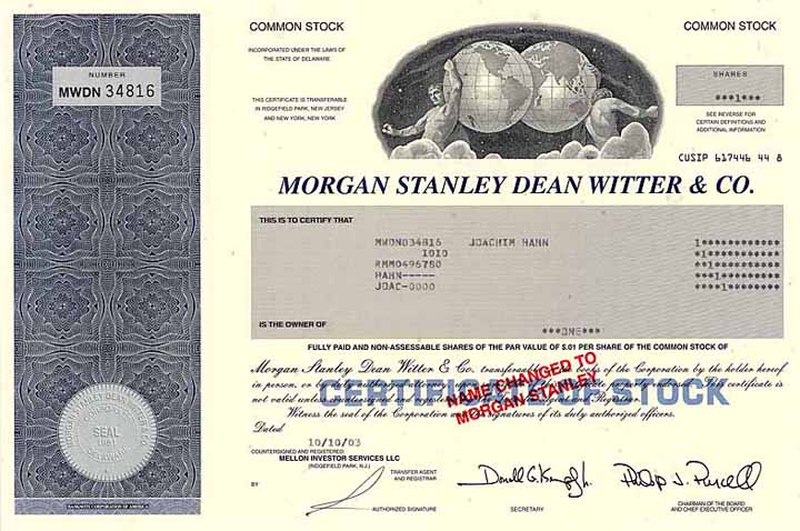 Morgan Stanley Dean Witter & Co.