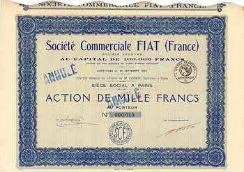 Société Commerciale FIAT (France) S.A.
