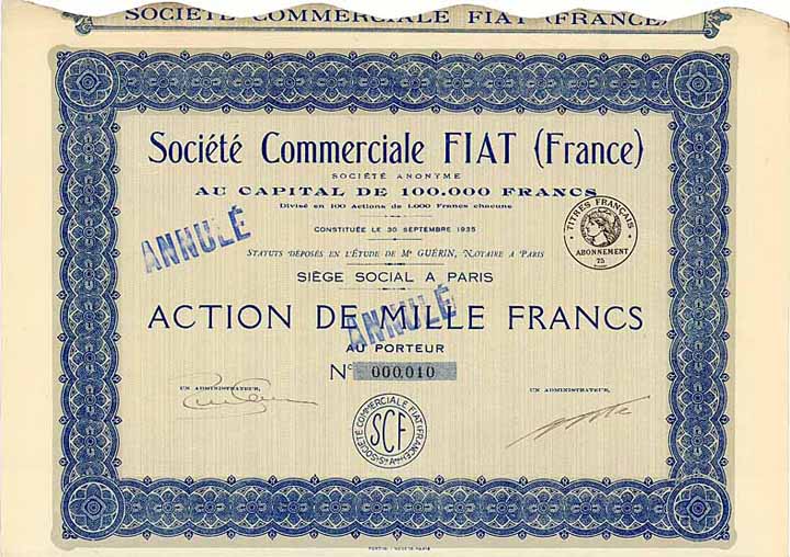 Soc. Commerciale FIAT (France)