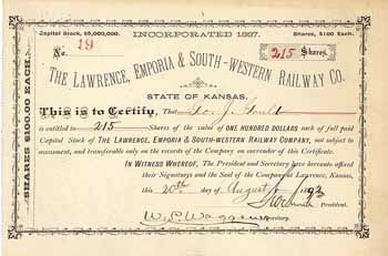 Lawrence, Emporia & South-Western Railway