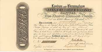 London and Birmingham Steam Carriage Co.