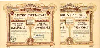 E. Mendelssohn & Co. 1906 Ltd. (2 Stücke)
