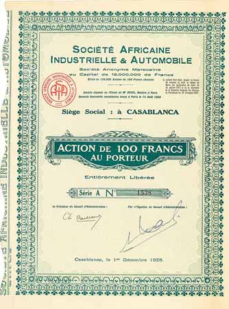 Soc. Africaine Industrielle & Automobile