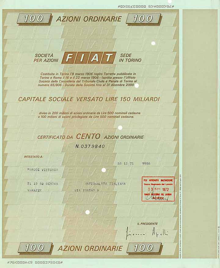 FIAT S.p.A.
