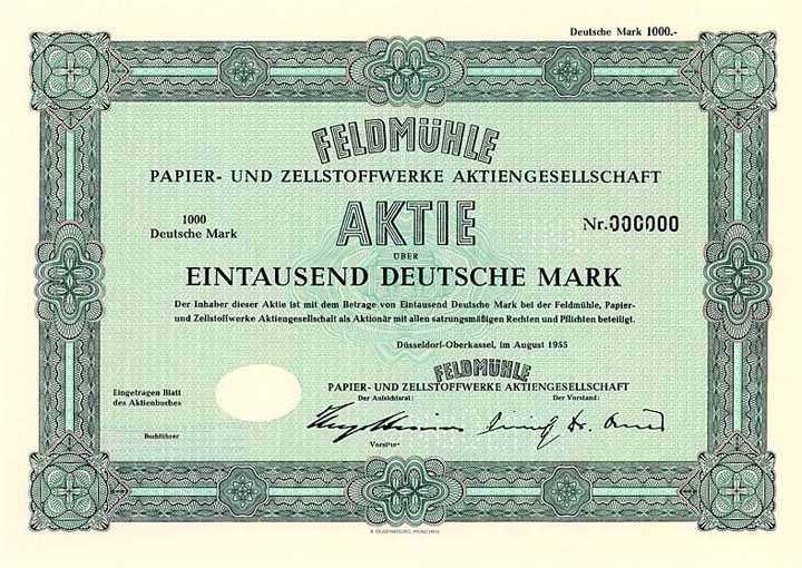 Feldmühle Papier- und Zellstoffwerke AG