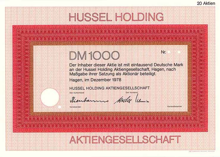 Hussel Holding AG